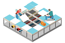 ＯＡフロア工事